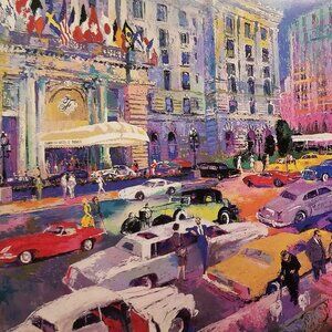 LEROY NEIMAN LIMITED EDITION COLLECTABLE POST CARD - "NOB HILL"